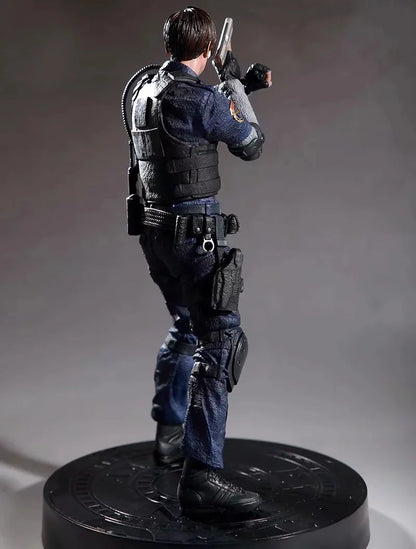 Action Figure 32cm Leon Kennedy Jill Valentine Zombie Hunter Anime Desk Decoration Gk Statue Toys Gift