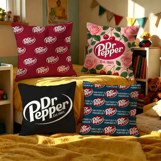classic beverage brand Dr Pepper Pillow Anime Pillow Sofa Bed Head Pillow Cover Cushion Cover 45x45 cm Fashion