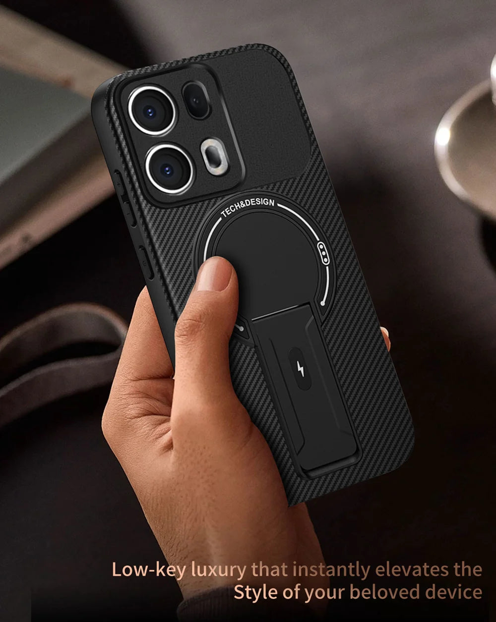 Shockproof Bracket Armor Magnetic Holder Case For OPPO Reno 13 13F Reno13 Pro Reno13F 5G Magsafe Wireless Charge Cover