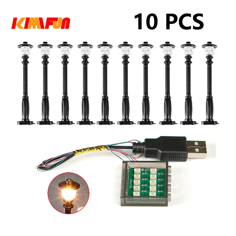 10PCS 0.8mm Pin RGB LED For LEGO Building Blocks USB Lamp DIY Street Light City Electric Decorate 1X1 Brick Compatible All Brand