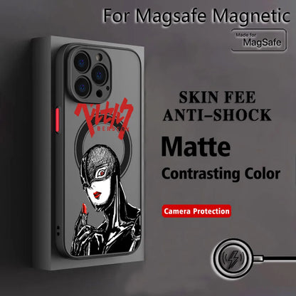 Hot Anime B-BerserkS Cool Phone Case for iPhone 17 16 15 14 13 12 11 Pro Max Mini XR XS X 7 8 Plus Matte Magnetic Back Cover