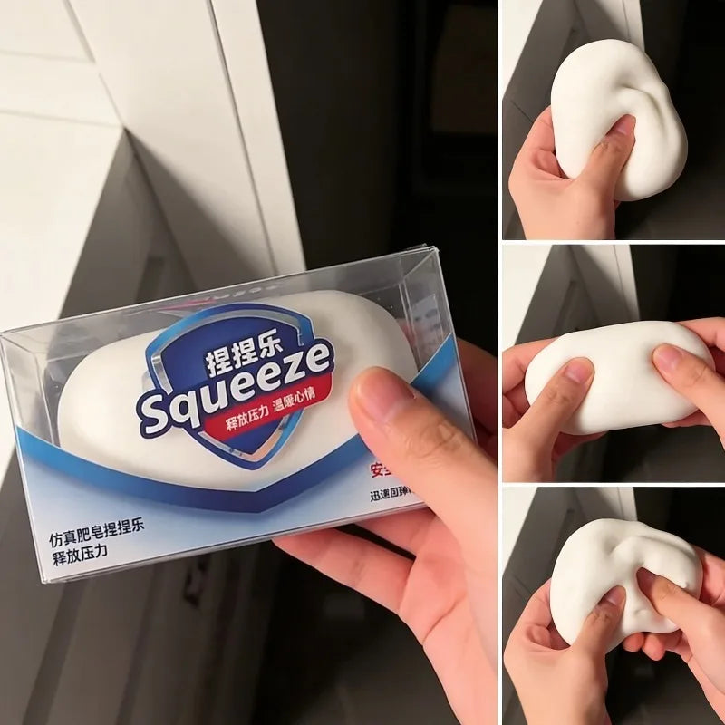 Hot Squishy Soap Party Favors Gifts Simulated Soap Anti-Stress Fidget Toy Squishy Soap Desktop Accessiories Birthday Party Gifts