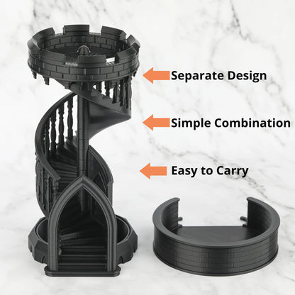 Dice Tower, RPG Collectible for Roleplaying Tabletop Games, Delivers Random Rolls Atmosphere to Every Session