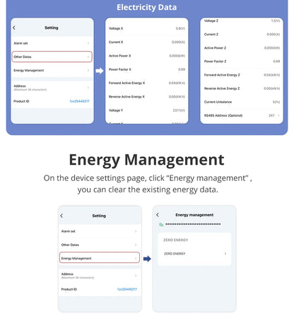 Zemismart 120A Zigbee WiFi 3 Phase Energy Meter Smart Din-rail Power Monitor Withdrawable Split-core CTs Works with Tuya App