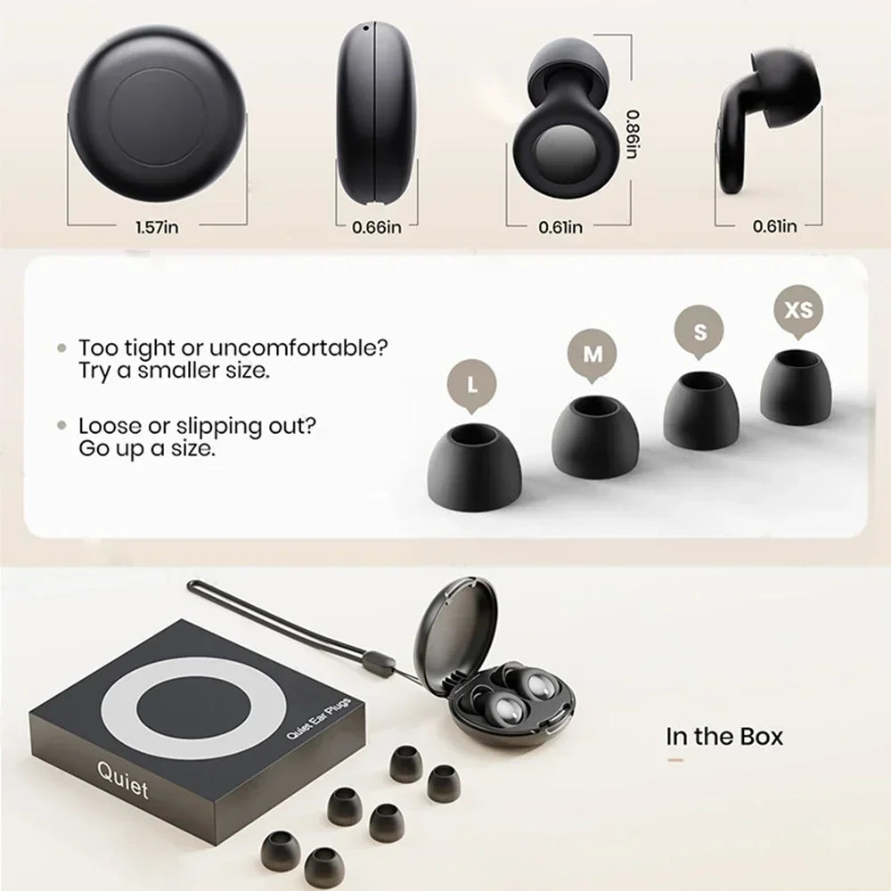 Ear Plugs for Sleeping,Sleep aid,Noise Reduction Super Soft Reusable,Hearing Protection Anti noise earplugs for Travel Work