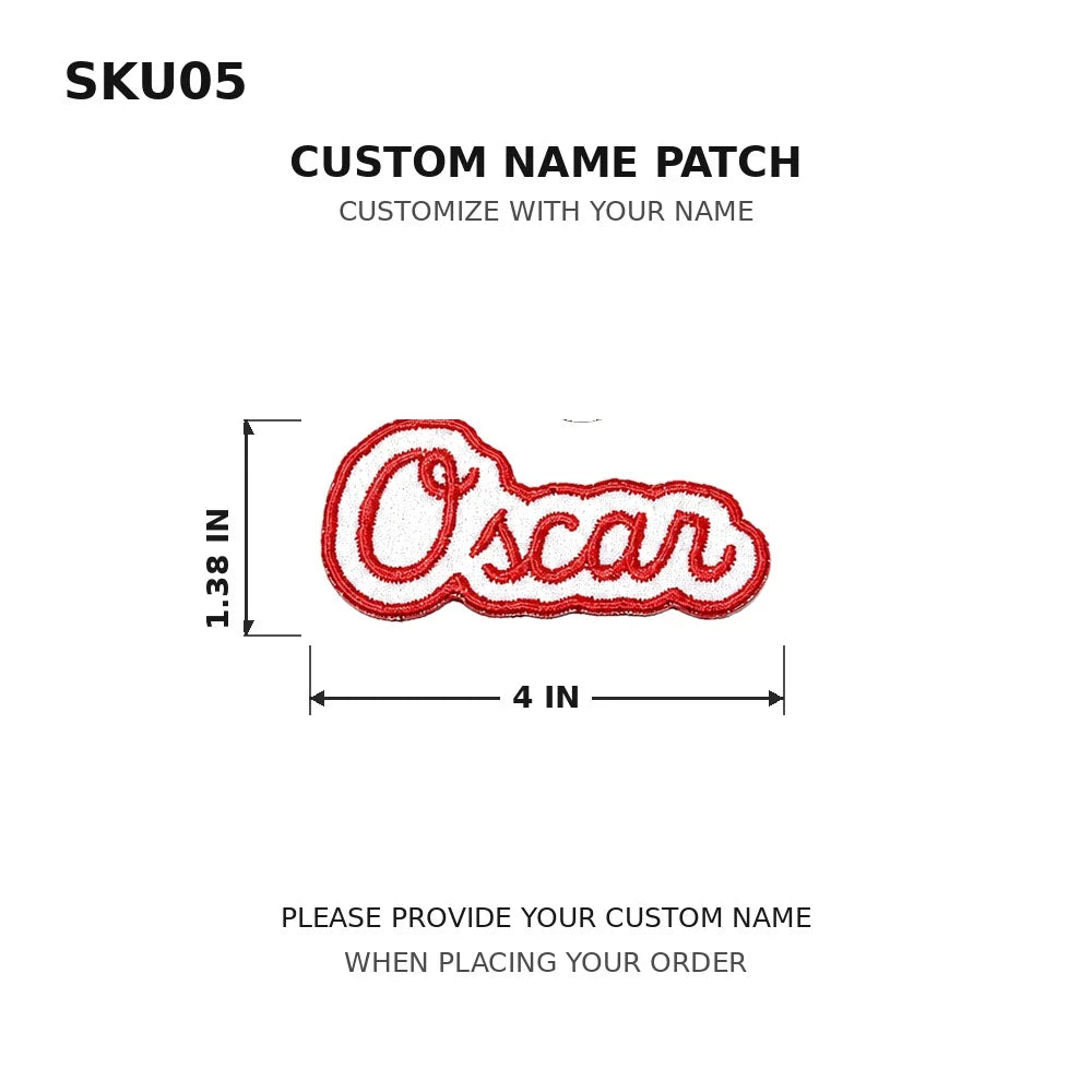 Customized Text Iron‑On Name Embroidered Patch Personalized Letter Applique Badge for Clothes Backpack Hat DIY Accessory