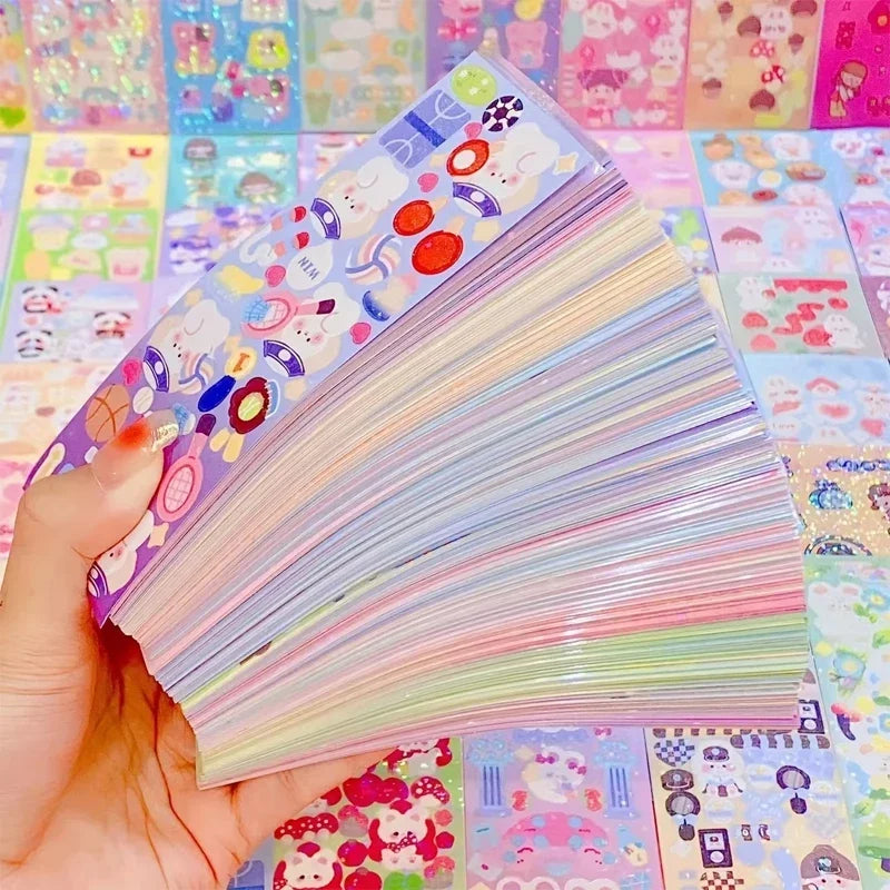 Kawaii Stickers for Kids Cute Stationary Aesthetic Diary Decoration Art Supplies Stickers for Scrapbooking Lot Korean Paper Desk