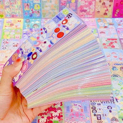 Kawaii Stickers for Kids Cute Stationary Aesthetic Diary Decoration Art Supplies Stickers for Scrapbooking Lot Korean Paper Desk