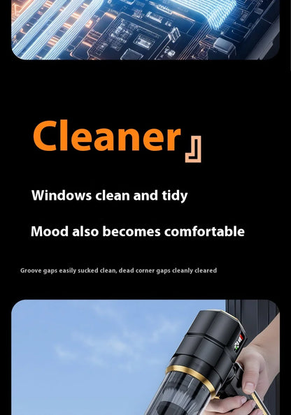 Car Vacuum Cleaner High Power Portable Handheld Wireless Brushless Motor Cleaning Machine Powerful Air Duster for Home Appliance