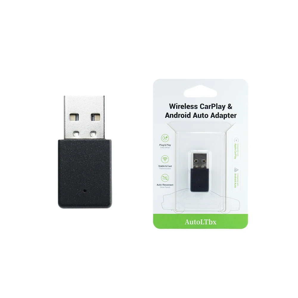 EKIY 2in1 Wireless CarPlay Adapter Wireless Android Auto Dongle AI Smart Box Car Intelligent Systems For Car With Wired CarPlay