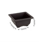 Rectangular Square Flowerpots Imitation Purple Clay Succulent Plants Pots Oval Pots Outdoor Garden Landscape Bonsai Pot Trays