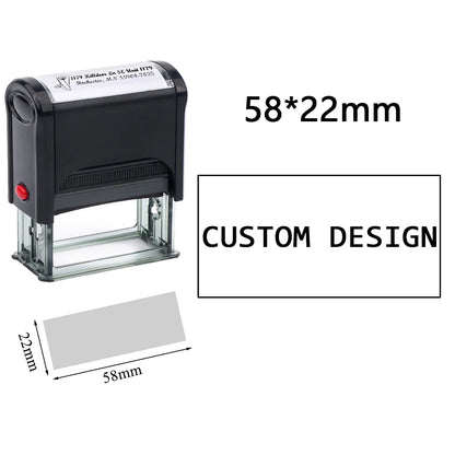 Custom Self-Inking Stamp DIY Rubber Stamp Kit Custom LOGO Personalized Self Inking Business Address Name Number Letter Printing