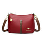 Brand Design Three Layers Fashion Shoulder Messenger Bags Luxury Soft Leather Crossbody Sac Quality Small Handbags and Purses