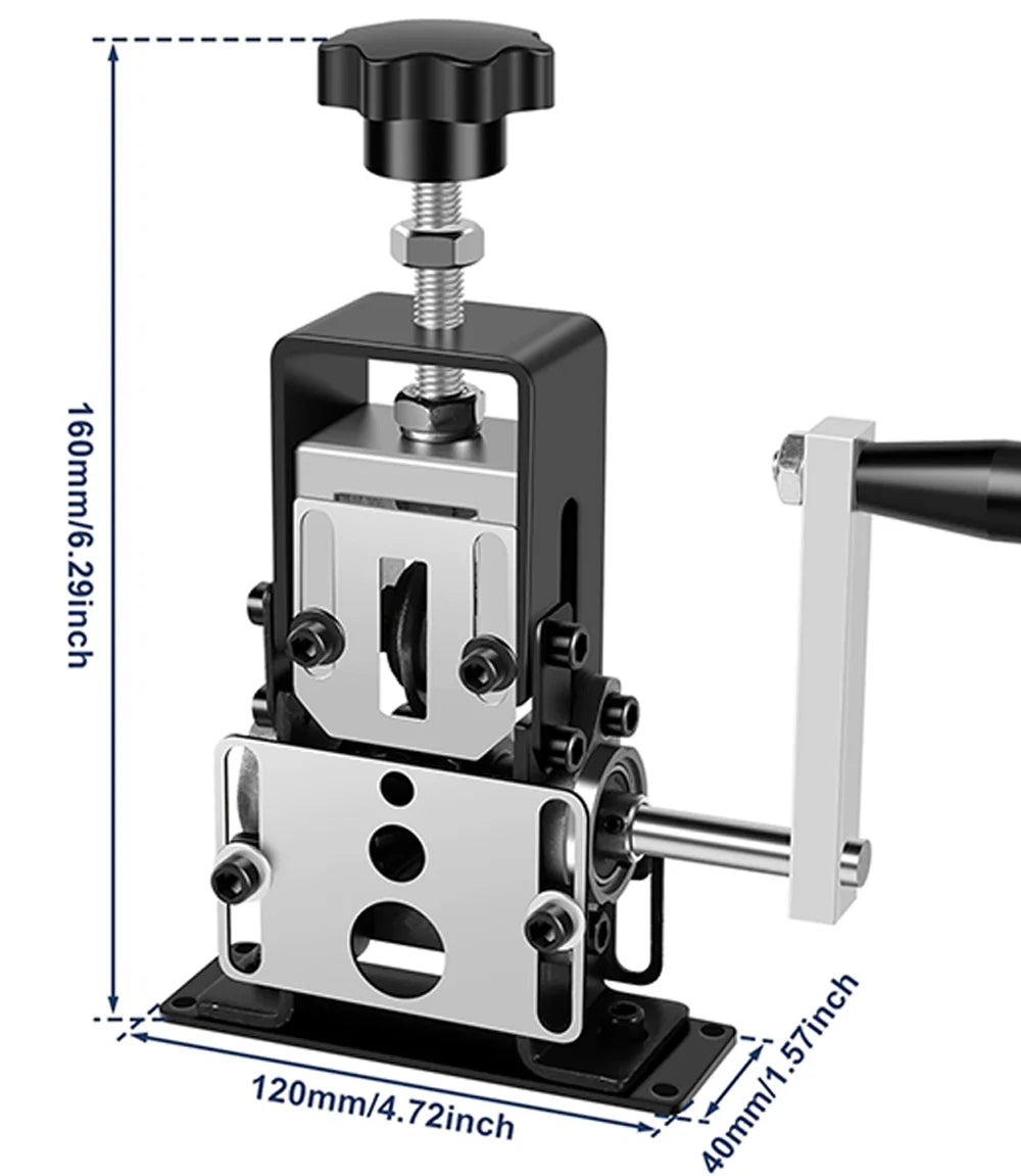 Manual Wire Stripping Machine 1-70mm² Portable Electric Drill Powered Hand Crank Wire Stripper Scrap Copper Cable Peeler Tool