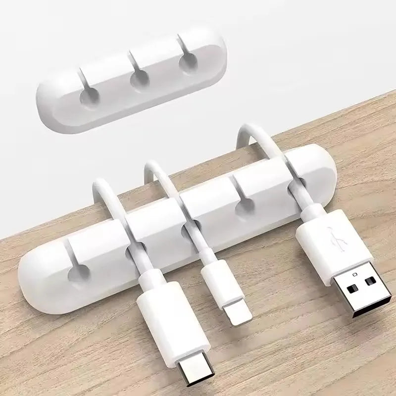 Silikonowy Organizer Kabli USB Nawijacz do kabli USB Klipsy do zarządzania porządkiem na biurku Uchwyt na kabel do akcesoriów do myszy i słuchawek
