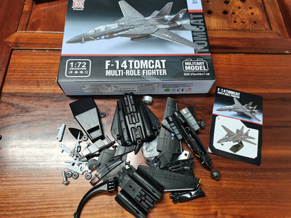 Model airplanes Child toy Military Series Building Blocks DIY kit F14 Tomcat J-35 Su35s Multi-Purpose Fighter T90 Main Battle