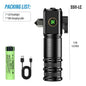 High Quality 3*SST20 LED Flashlight 18350 Super Bright Torch Rechargeable USB Light Waterproof with CAP CLIP for Hiking Camping