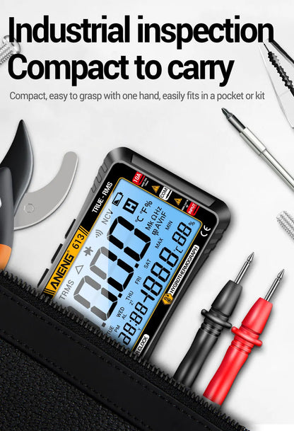 Smart Multimeter Detector 4000 Count Digital  AC/DC Curent Voltage Resistor Measurement  3 in 1 Professional Test Tool ANENG 613