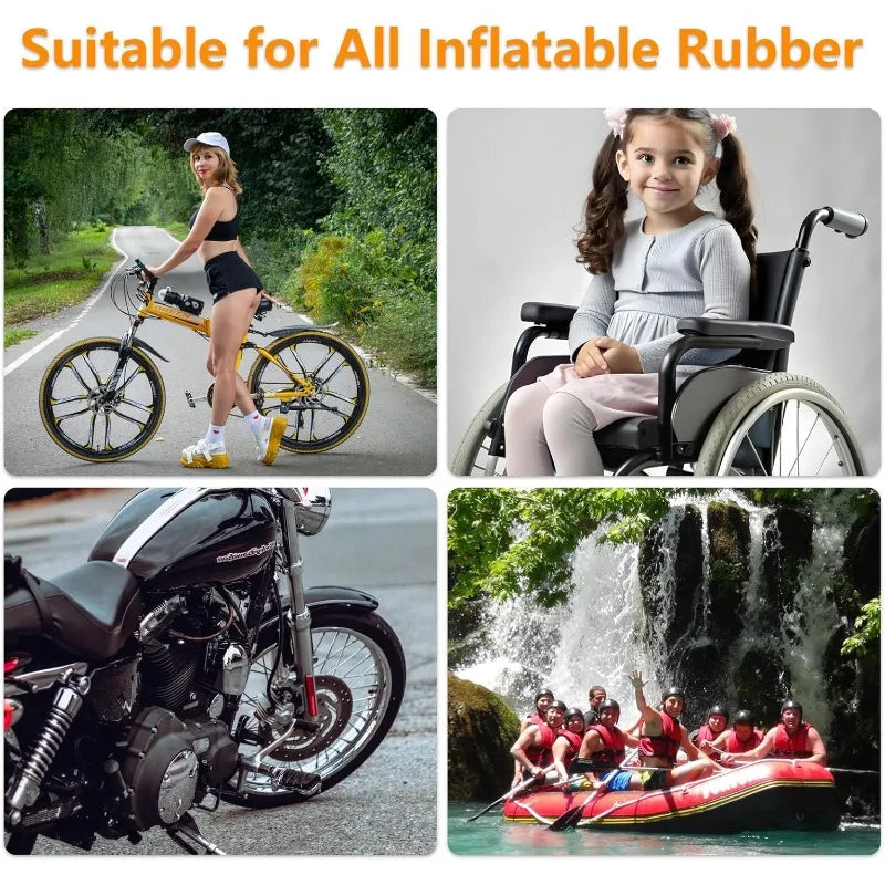 Emergency Bike Tire Repair Kit for Cyclists with Patches Metal Rasps Tire Levers Glue On-the-Go MTB Road Cycling Repair Tools