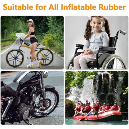 Emergency Bike Tire Repair Kit for Cyclists with Patches Metal Rasps Tire Levers Glue On-the-Go MTB Road Cycling Repair Tools