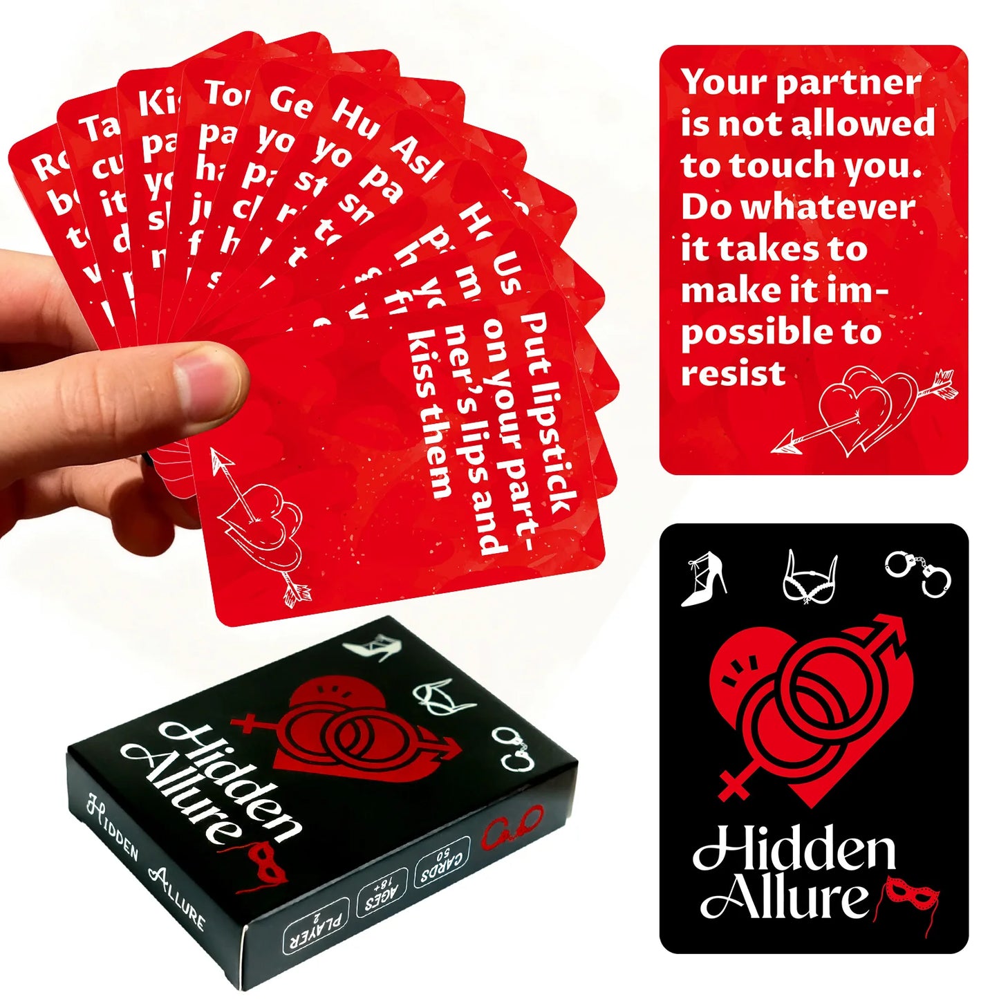 50-Card Couples Drinking Game Cards Set 8.9x6.4cm Challenge Cards Perfect for Date Nights Bedroom Fun Adult Parties