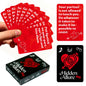 50-Card Couples Drinking Game Cards Set 8.9x6.4cm Challenge Cards Perfect for Date Nights Bedroom Fun Adult Parties