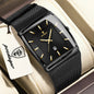 POEDAGAR Original Luxury Men's Wristwatch Stainless Steel Mesh Waterproof Luminous Date Man Watch Fashion Quartz Watches For Men