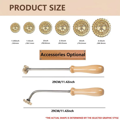 Custom Branding Iron Personalized LOGO Stamp for Woodworking Steak BBQ Leather Craft Brass Heating Tool DIY Steak Burger Wood