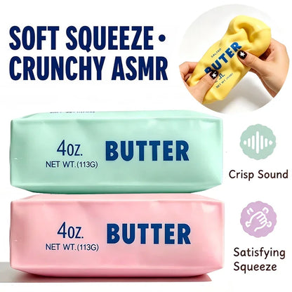 Crunchy Butter Stick Squishy Stress Ball Fidget Toy Crunchy Squishies Squeeze Toy ASMR Anti Stress Release Hand Relax Gift Toys