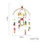 Baby Soft Felt Cartoon Wool Ball Seashell Rattles Hanging Bed Bell Newborn Mobile Crib Wooden Bracket Montessori Education Toys