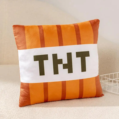 New Tnt Plush Pillow Cube Bomb Toy Key Chain Pendant Soft Plush Stuffed Toys Xmas Birthday Gifts For Kids Spoof Decoration
