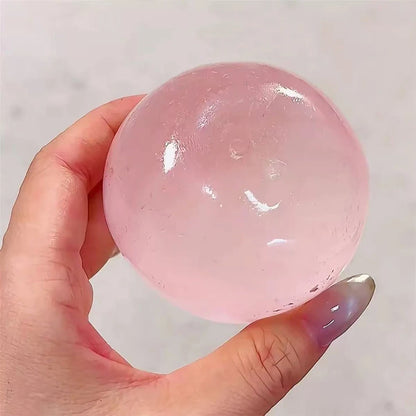 Maltose Slow-Rebound Squishy - Anti Stress Sensory Fidget Ball, Transparent Decompression Toy for Desk & Travel