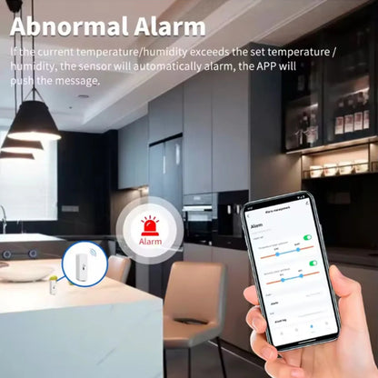 Tuya Zigbee 3.0 Wireless Temperature Humidity Sensor Smart Humidity Detector APP Monitor Voice Control Alexa Google Assistant