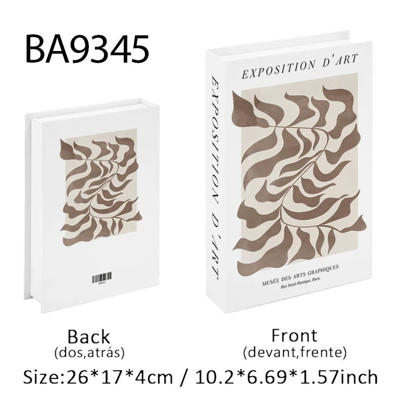Boho Monet Matisse Luxury Fake Book Storage Box Home Interior Decoration Decorative Books Coffee Table Bedroom Living Room Decor