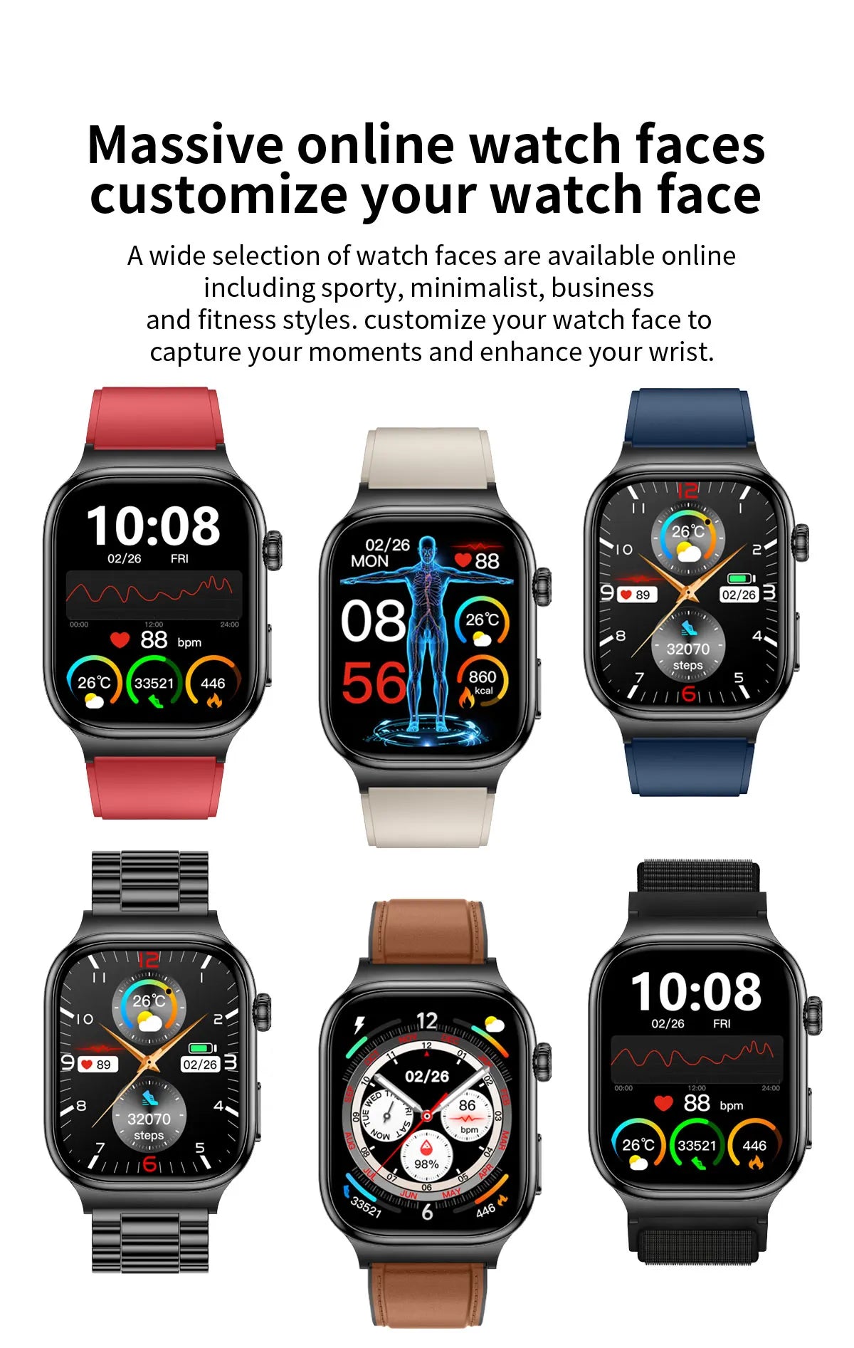 New Blood Lipids Uric Acid Blood pressure Smart Watch Men ECG+PPG Fitness Tracker Clock Heart Rate Bluetooth call Smart watches