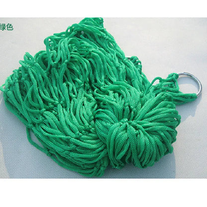Outdoor Camping Hammock Portable Net Swing /Tree Straps, Single or Double Mesh Nylon Hammock for Outside, Hiking, and Travel