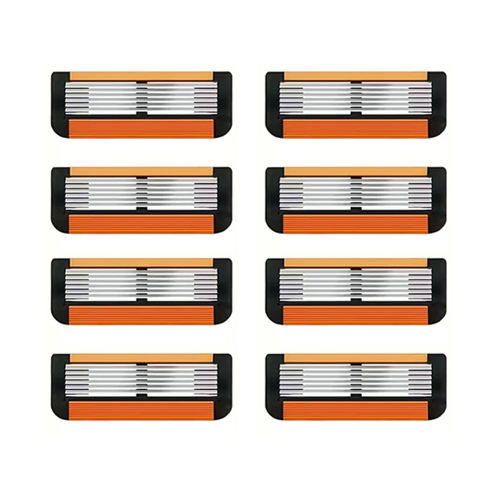 Gift Free Handle 6 Layers Razor Blade High Quality Men Safety Razor 6-Layer Germany Stainless Steel Shaving Blades Manual Shaver