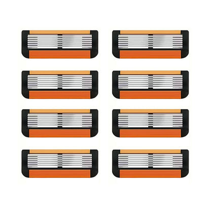 Gift Free Handle 6 Layers Razor Blade High Quality Men Safety Razor 6-Layer Germany Stainless Steel Shaving Blades Manual Shaver