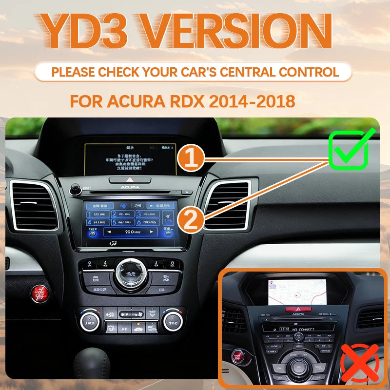 Car Ai Box Wireless Apple Carplay Android Auto For Acura YD3 MDX RDX TLX ILX RLX Honda Odyssey Original Screen Support Mirroring