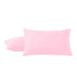 2Pcs Pack Microfiber Pillowcases Solid Color, Envelope Closure, Machine Washable, Woven Fabric, for Bedroom, Living Room