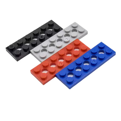MOC 100PCS Building Block Kit with 2x6 Plate 5 Holes Suitable Bricks Toy for Boys Kids Birthday And Holiday Special Gifts