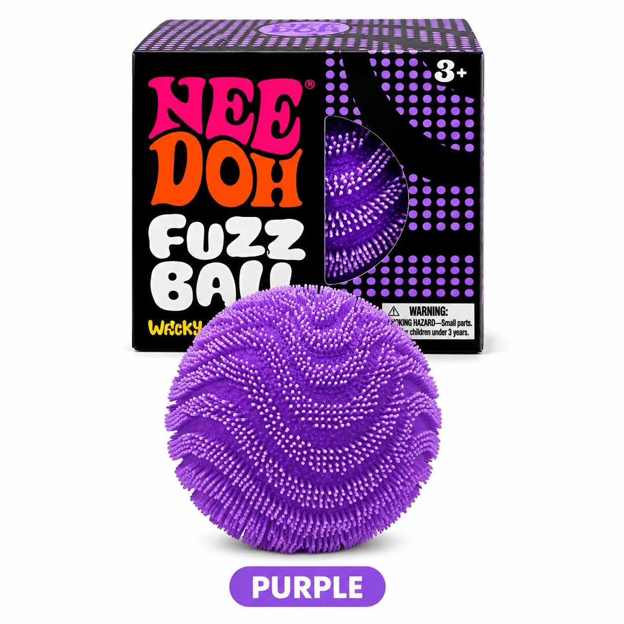 Nee Doh Fuzz Ball Wonder Waves Sensory Squeeze Toy Squishy Toy Textured Stress Relief Fidget Ball for Adults Kids
