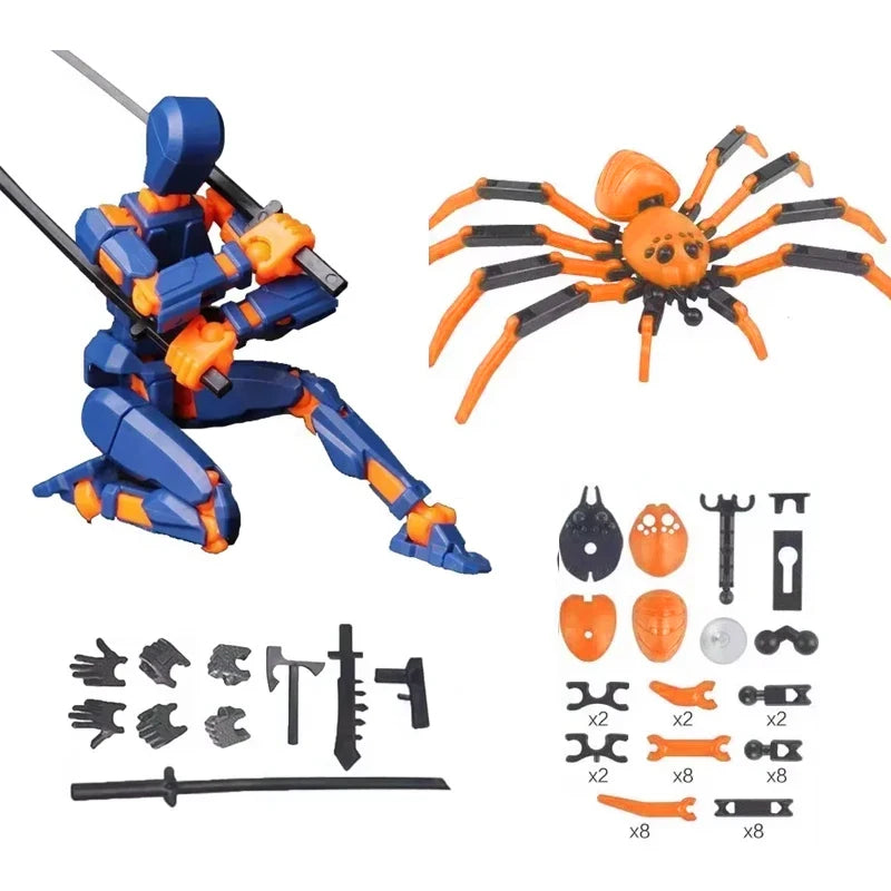 Multi-Jointed Movable Robot 3D Printed Mannequin Toy 13 Action Figure Full Body Movable Robot Toys Gifts For Children