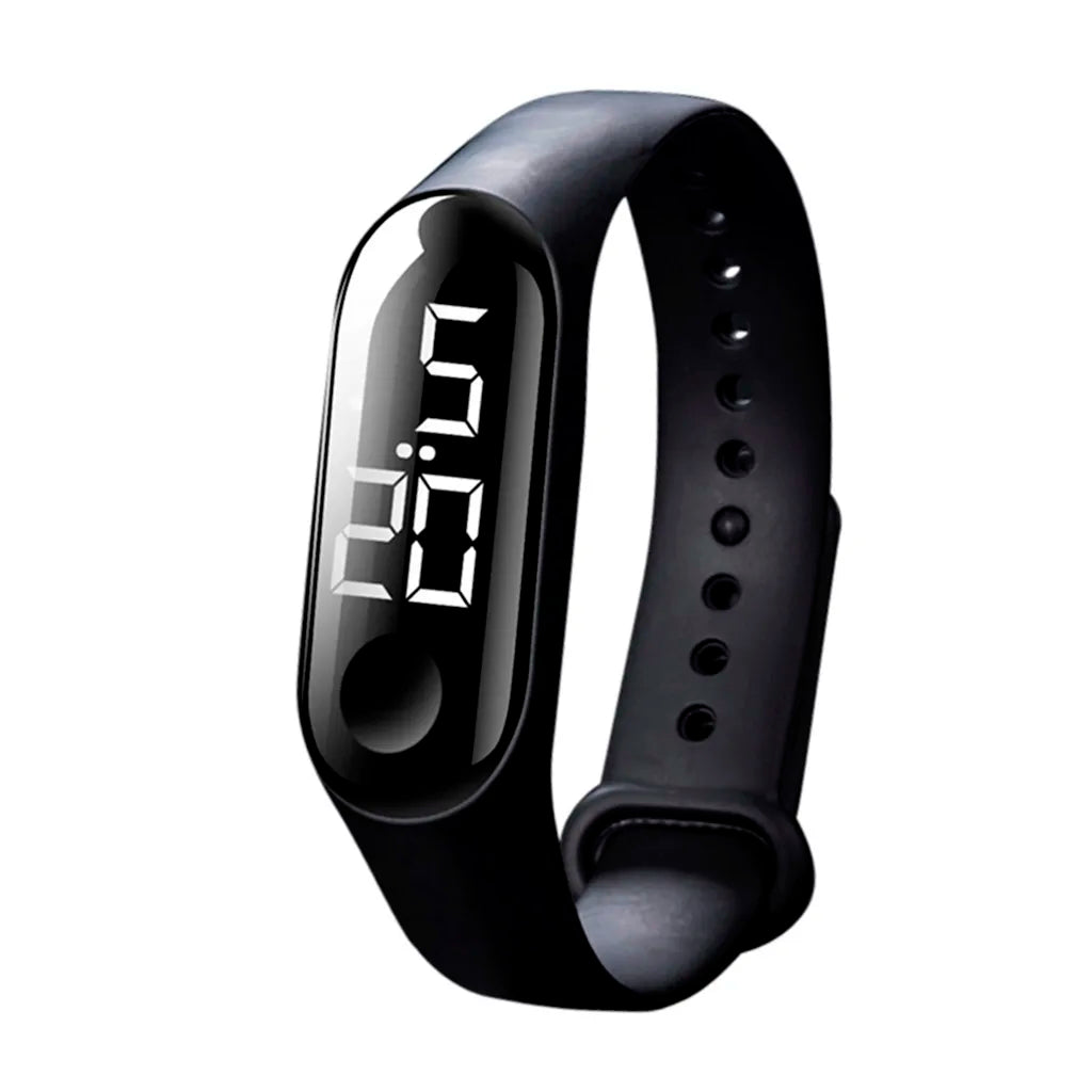 Man Woman LED Electronic Sport Watch Luminous Sensor LED Student Adult Couple Electronic Watch With Shell Adjustment Watch