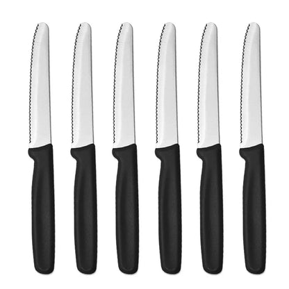 1/2/4/6/8PCS,Serrated Steak knife Round Tip Fruit Vegetable Paring Baking Toast Serrated Bread Knives Kitchen Stuff Baking Tools