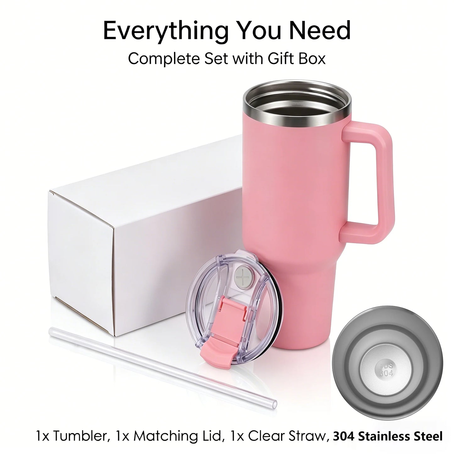 Custom Water Bottle Outdoor Thermos Portable 304 Stainless Steel Coffee Thermal Mug with Straw Tumbler Vacuum Flasks Cold & Hot
