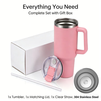Custom Water Bottle Outdoor Thermos Portable 304 Stainless Steel Coffee Thermal Mug with Straw Tumbler Vacuum Flasks Cold & Hot