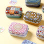 1/3/6PCS Flip Cover Tin Box Mini Rectangular Iron Box Decorative Box Portable Small Storage Cans Candy Pills PaperClip CuteStyle