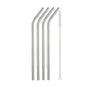 5/10Pcs Reusable Drinking Straw 304 Stainless Steel Straws Straight Bent Metal Straw with Cleaner Brush Pouch Wholesale