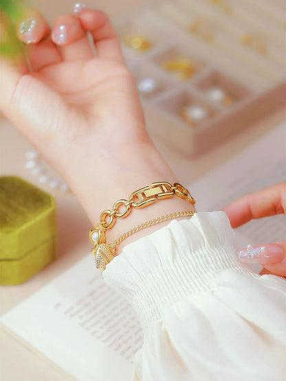 UTHAI Women's Watch Brand Japanese Style Light Luxury Simple Pearl Bracelet Jewelry Waterproof Female Fashion Clock Watches Gift